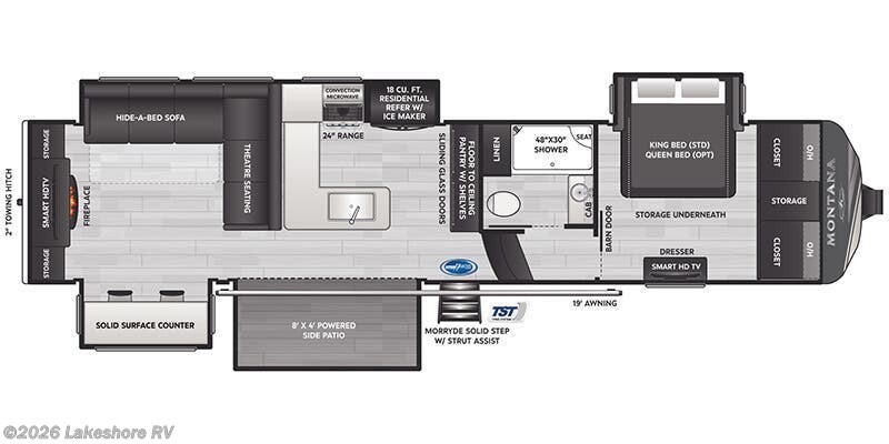 New 2025 Keystone Montana 3532SP available in Muskegon, Michigan
