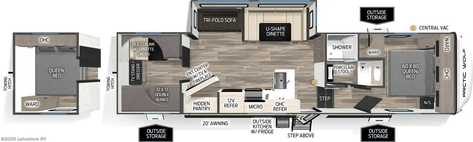 New 2026 Forest River Cherokee Arctic Wolf 285OPT available in Muskegon, Michigan