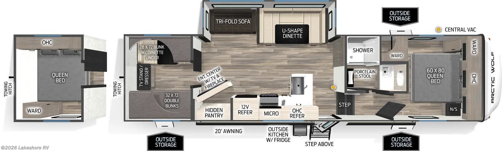 New 2026 Forest River Cherokee Arctic Wolf 285OPT available in Muskegon, Michigan