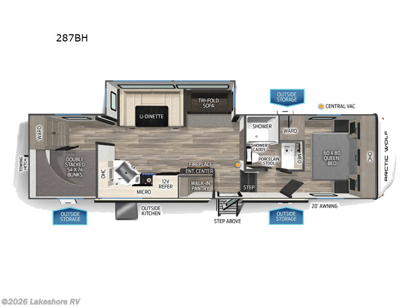 New 2026 Forest River Cherokee Arctic Wolf 287BH available in Muskegon, Michigan