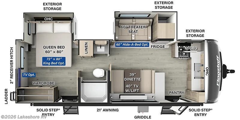 New 2025 Forest River Flagstaff Super Lite 26SFK available in Muskegon, Michigan