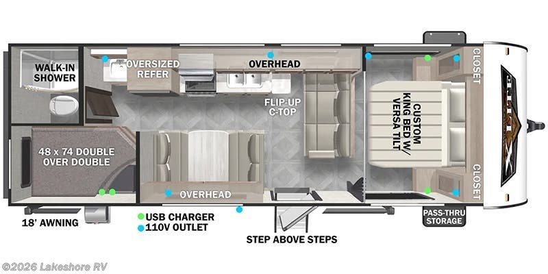 New 2024 Forest River Wildwood X-Lite 261BHXL available in Muskegon, Michigan
