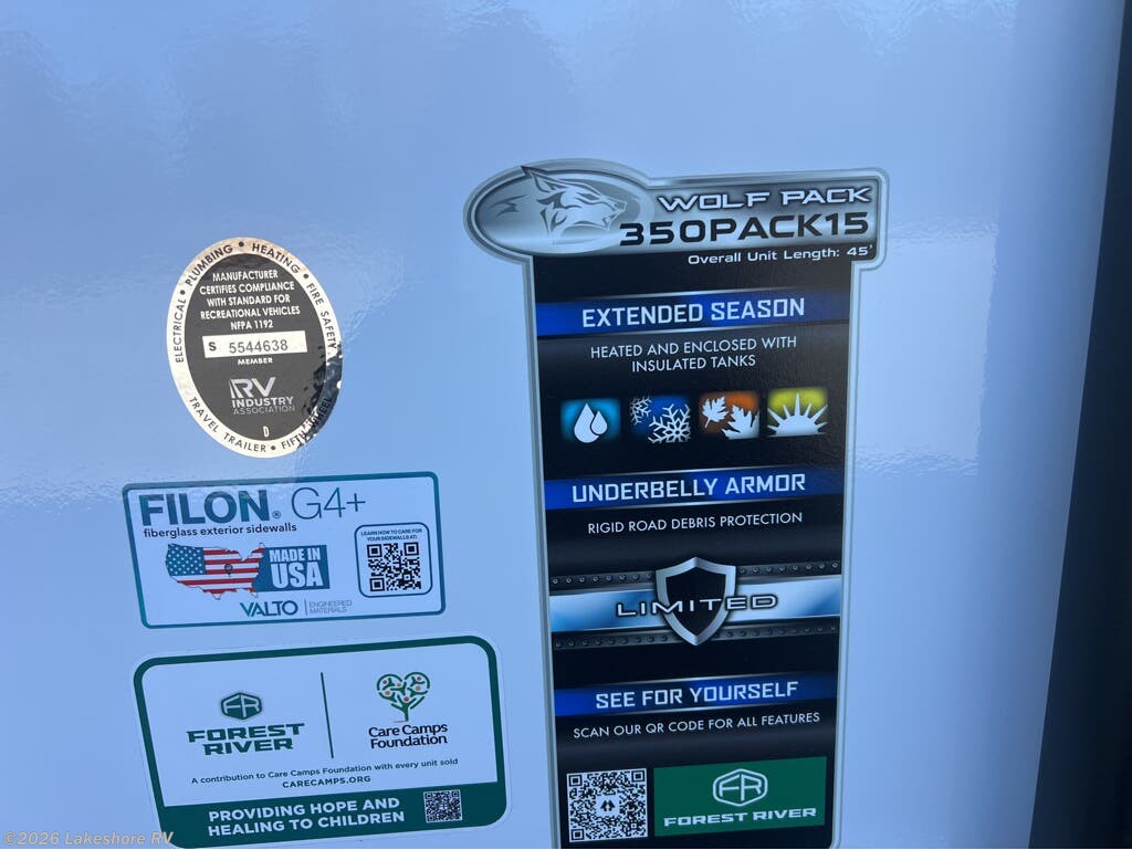 New 2026 Forest River Cherokee Wolf Pack 350PACK15 available in Muskegon, Michigan