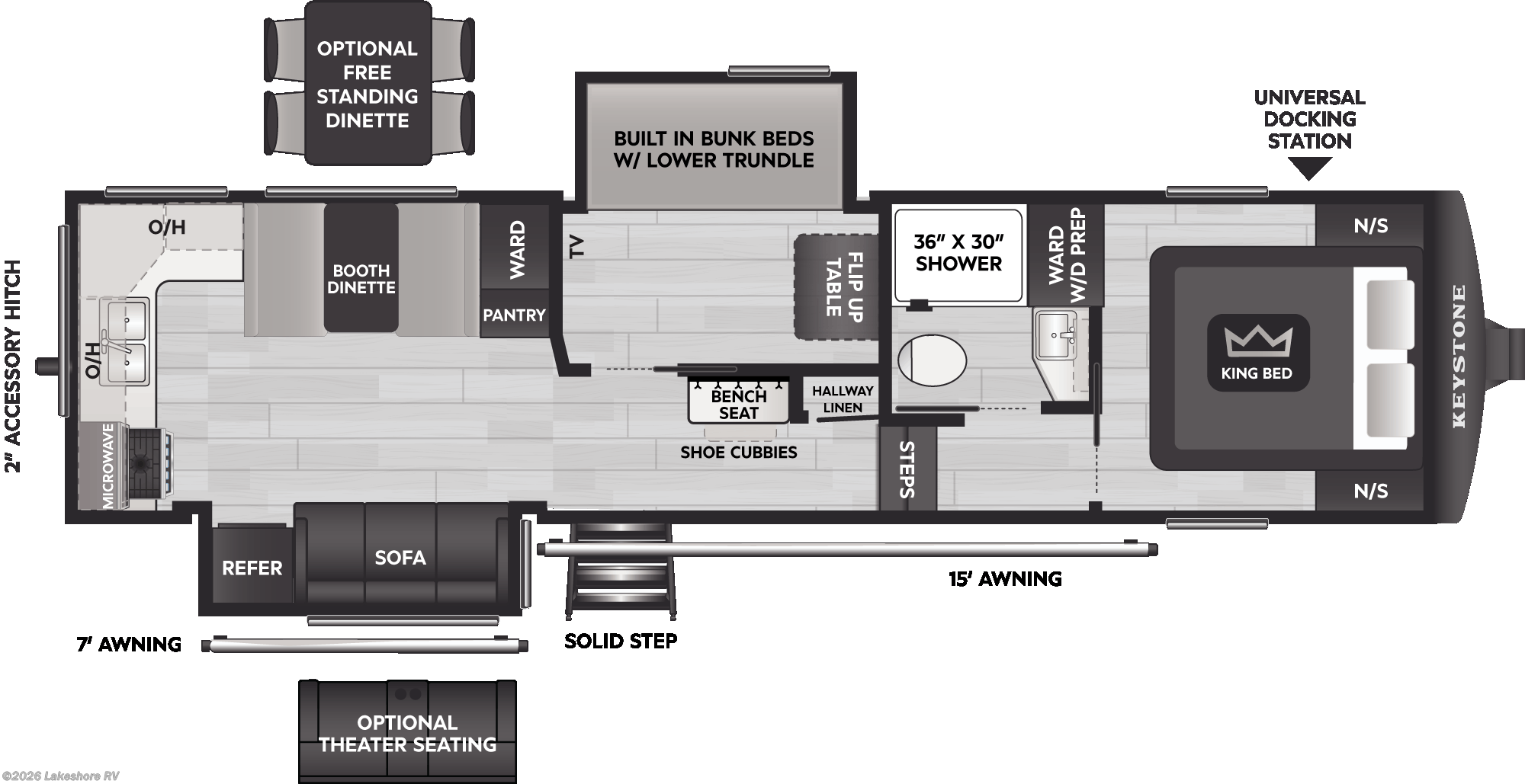 New 2027 Keystone Cougar Half-Ton 29MBD available in Muskegon, Michigan