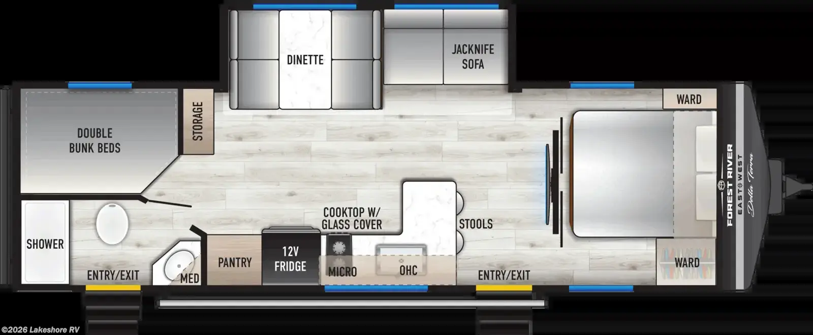 New 2027 East to West Della Terra 280BH available in Muskegon, Michigan