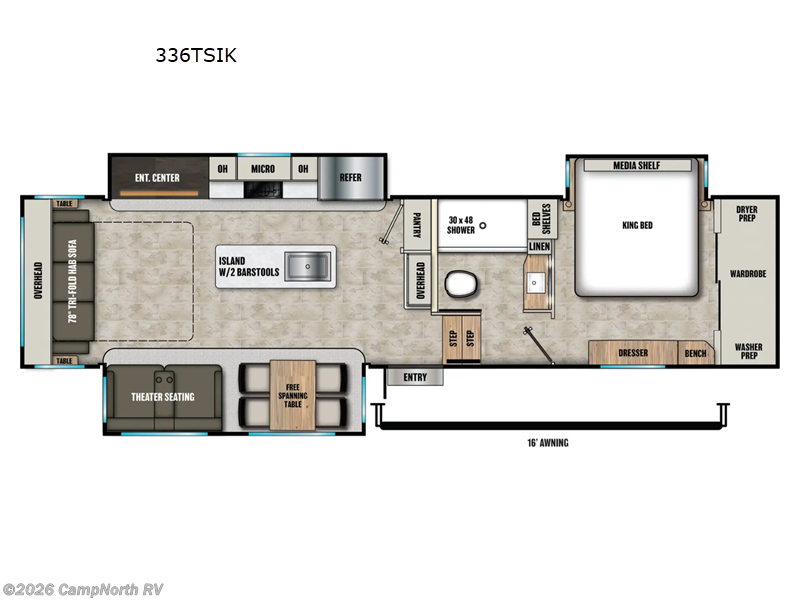 New 2027 Coachmen Chaparral 336TSIK available in Schoolcraft, Michigan