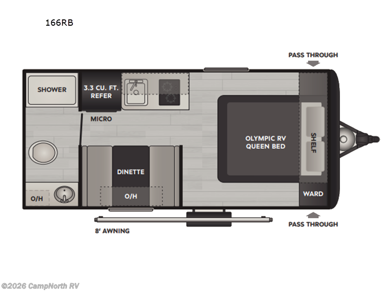 New 2027 Keystone Hideout Mini 166RB available in Schoolcraft, Michigan