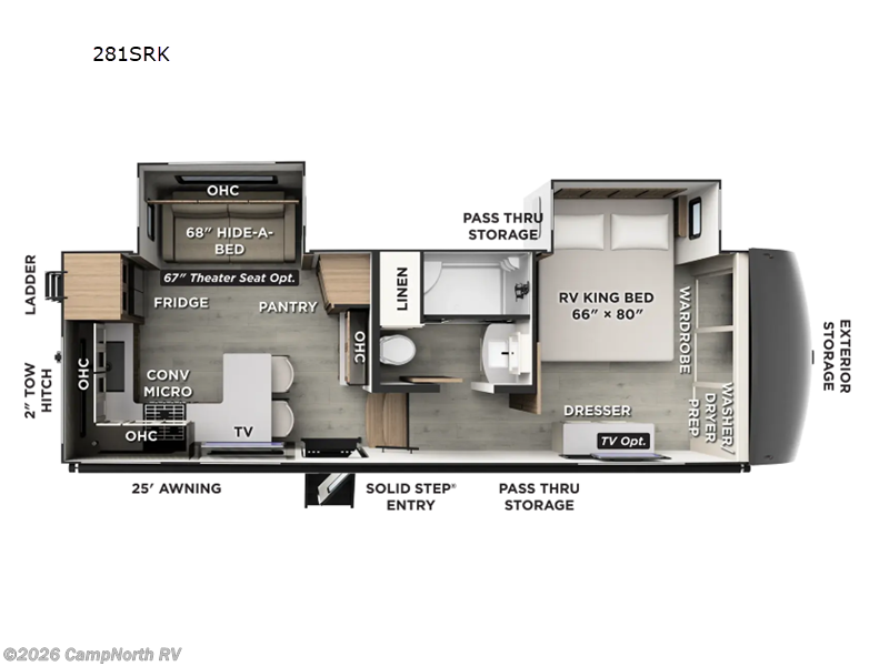 New 2027 Forest River Rockwood Signature 281SRK available in Schoolcraft, Michigan