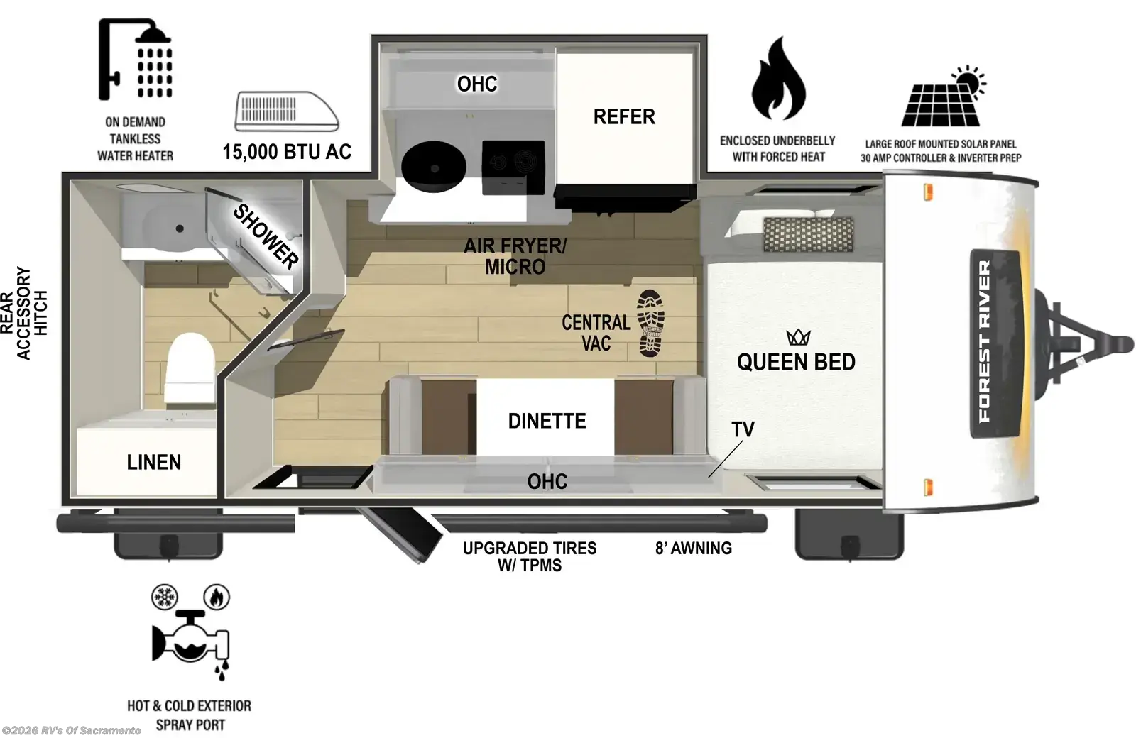 New 2027 Forest River R-Pod RP-180 available in Elk Grove, California