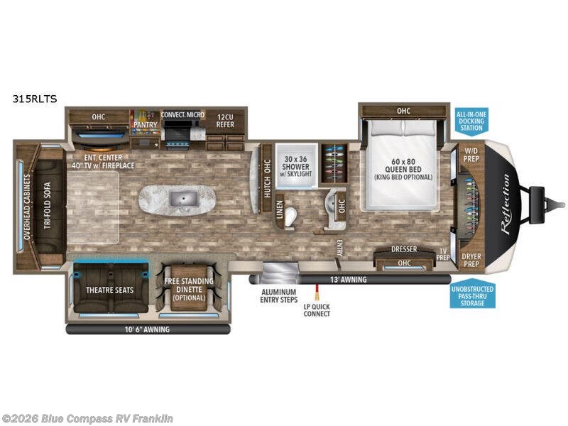 Used 2018 Grand Design Reflection 315RLTS available in Franklin, Kentucky