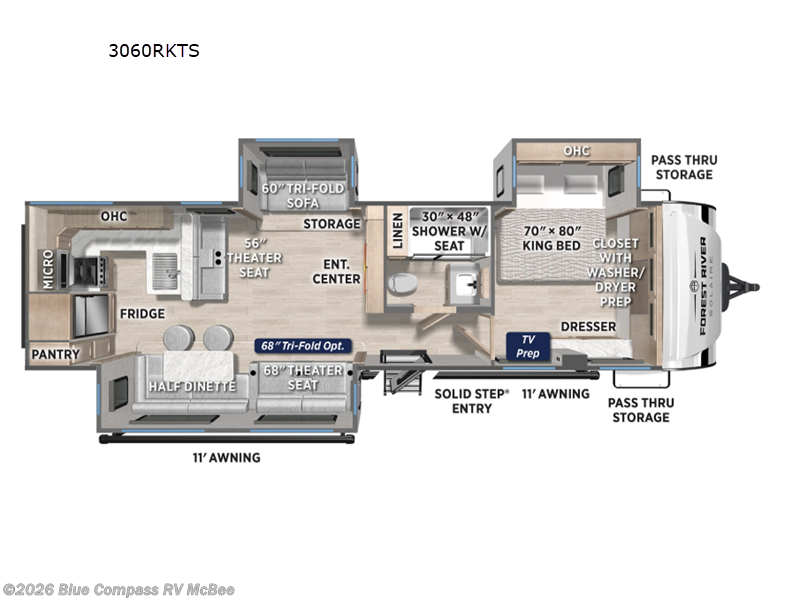 Used 2026 Forest River Solaire 3060RKTS available in Mcbee, South Carolina