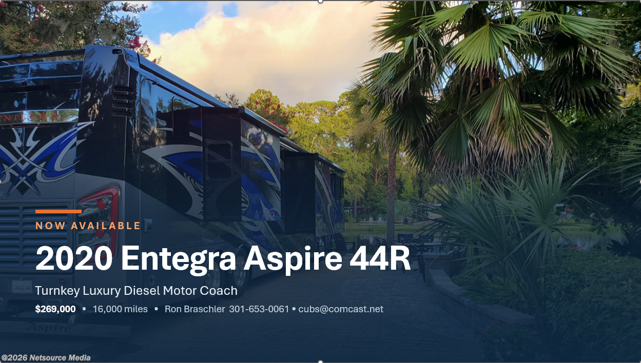 Used 2020 Entegra Coach Aspire 44R available in Laplata, Maryland