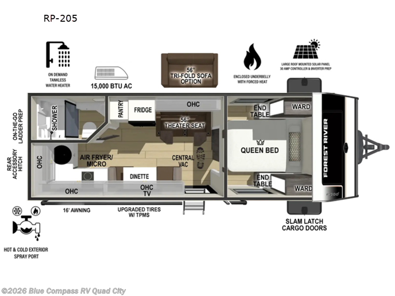 New 2027 Forest River  R Pod 205 available in Walcott, Iowa