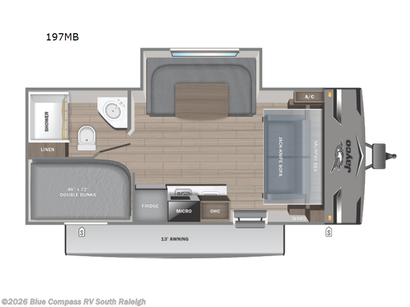 New 2027 Jayco Jay Flight SLX 197MB available in Benson, North Carolina