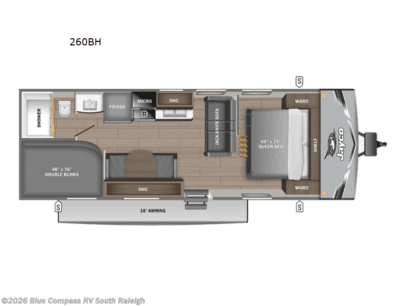 New 2027 Jayco Jay Flight SLX 260BH available in Benson, North Carolina