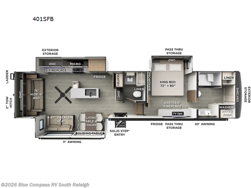 New 2027 Forest River Rockwood Signature 401SFB available in Benson, North Carolina