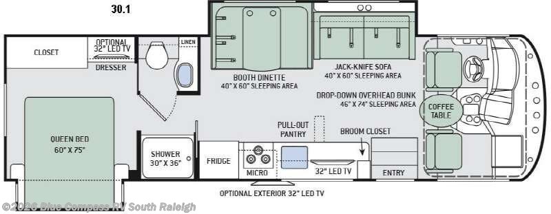 Used 2016  Thor Motor Coach  ACE 30.1 by Thor Motor Coach from Blue Compass RV South Raleigh in Benson, NC