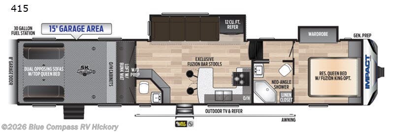 Used 2020 Keystone Impact 415 available in Claremont, North Carolina