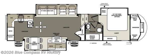 Used 2014 Forest River Sandpiper 37RKOK available in Claremont, North Carolina