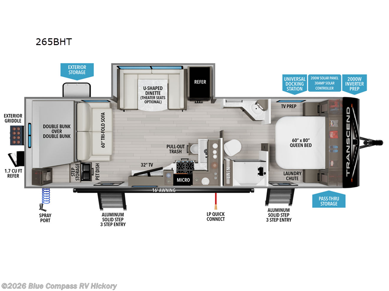 Used 2025 Grand Design Transcend 265BHT available in Claremont, North Carolina
