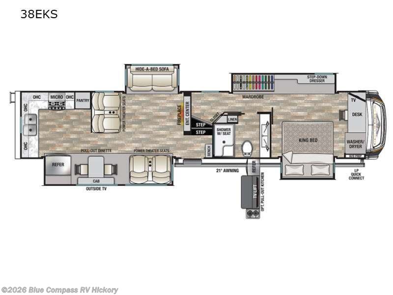 Used 2021 Forest River Cedar Creek Champagne Edition 38EKS available in Claremont, North Carolina