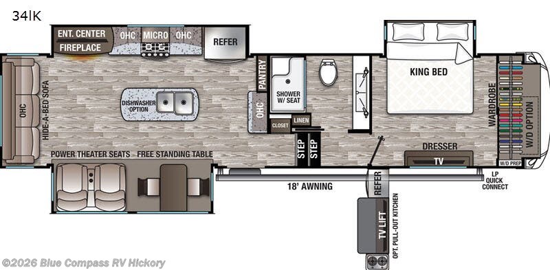 Used 2020 Forest River Cedar Creek Hathaway Edition 34IK available in Claremont, North Carolina