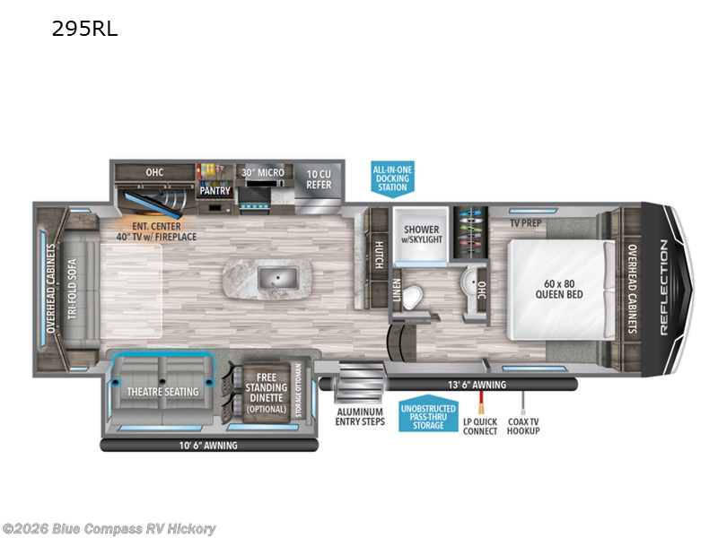 Used 2022  Grand Design Reflection 150 Series 295RL by Grand Design from Blue Compass RV Hickory in Claremont, NC