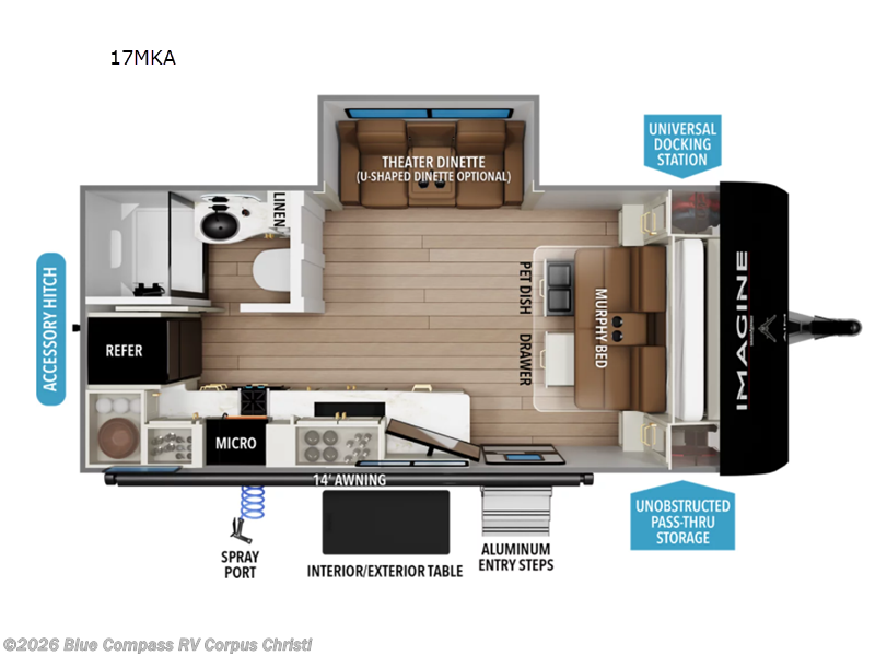 New 2027 Grand Design Imagine AIM 17MKA available in Corpus Christi, Texas