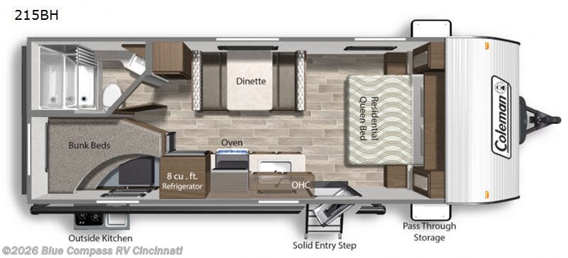 Used 2020 Coleman  Lantern LT Series 215BH available in Cincinnati, Ohio