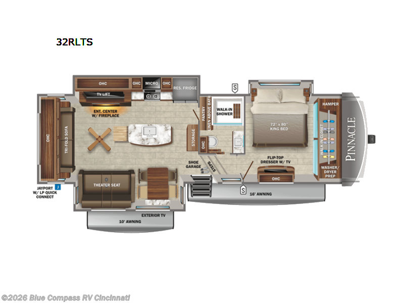 Used 2022 Jayco Pinnacle 32RLTS available in Cincinnati, Ohio