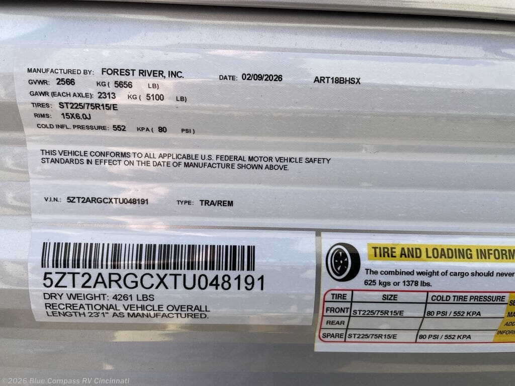 New 2026 Forest River Aurora Light 18BHSX available in Cincinnati, Ohio