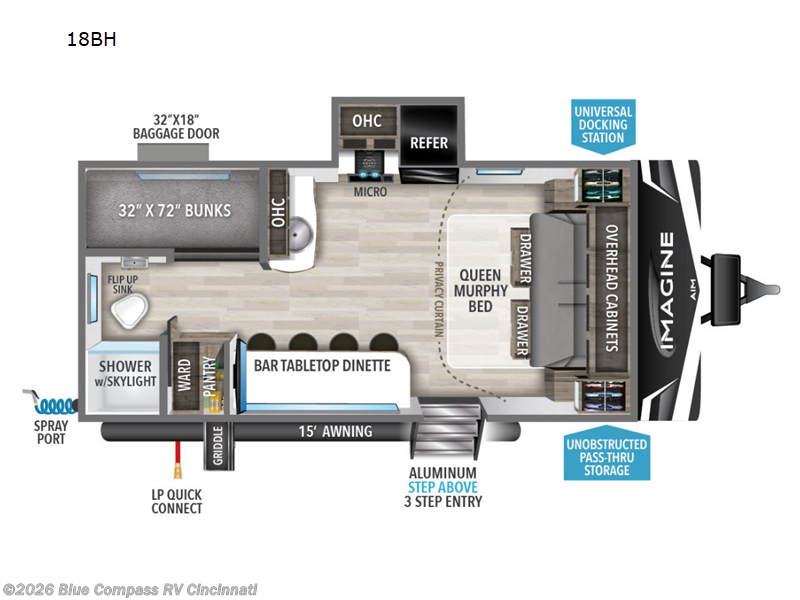 Used 2023 Grand Design Imagine AIM 18BH available in Cincinnati, Ohio