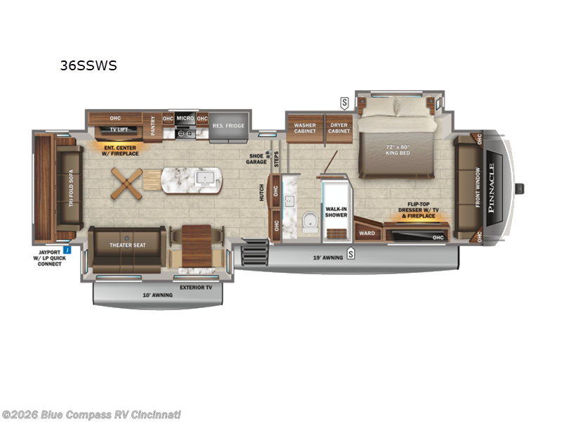 Used 2022 Jayco Pinnacle 36SSWS available in Cincinnati, Ohio