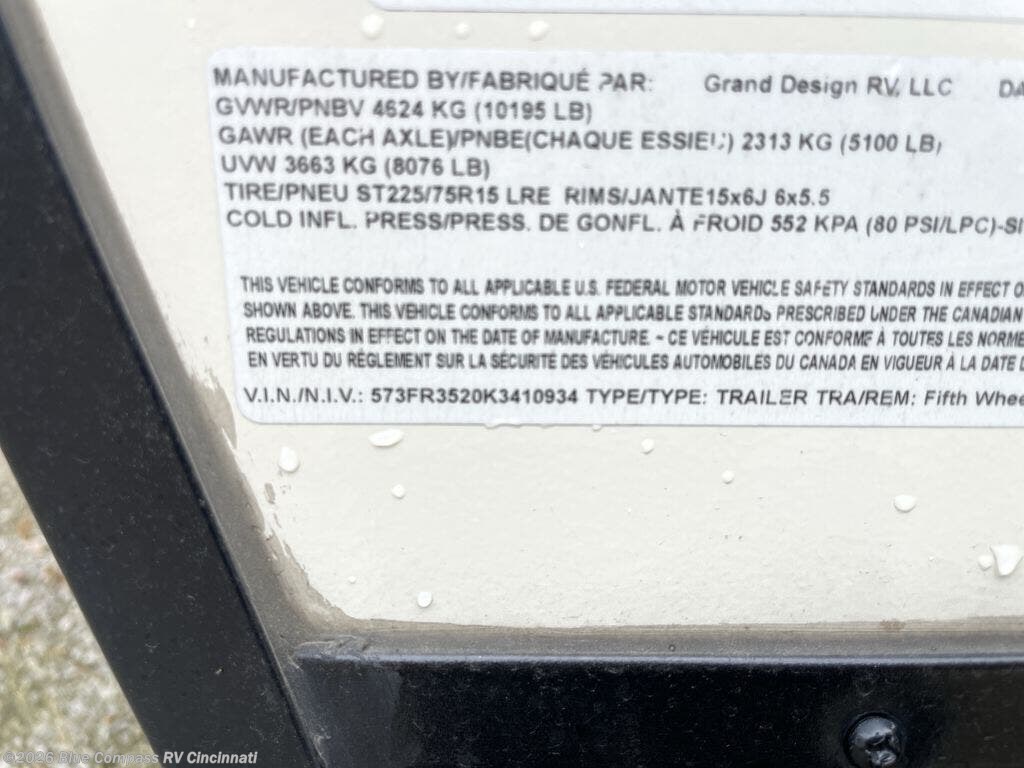 Used 2019 Grand Design Reflection 150 Series 290BH available in Cincinnati, Ohio