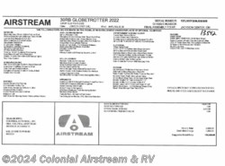New 2022 Airstream Globetrotter 30RBT Twin available in Millstone Township, New Jersey