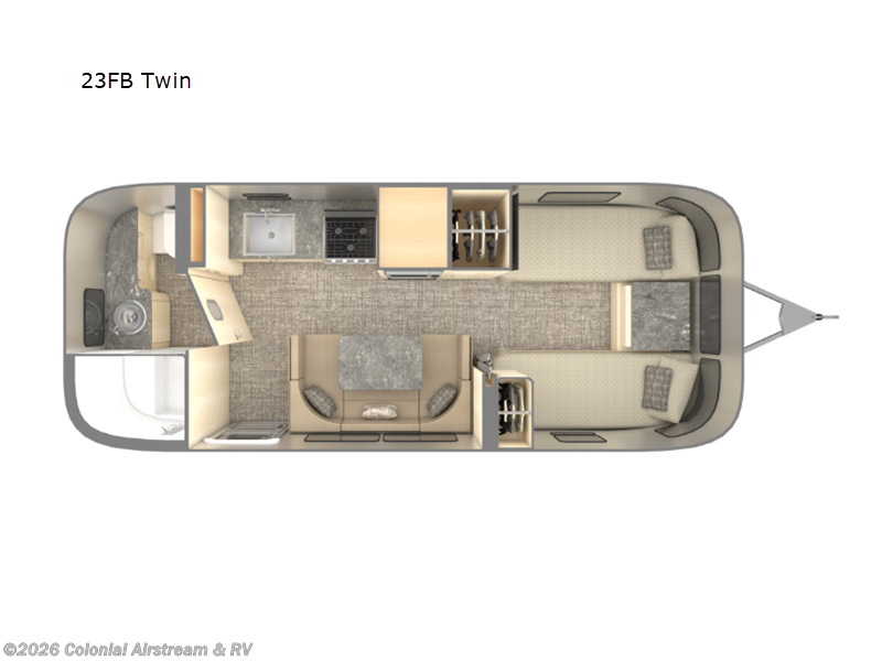 New 2026 Airstream Flying Cloud 23FBT Twin available in Millstone Township, New Jersey