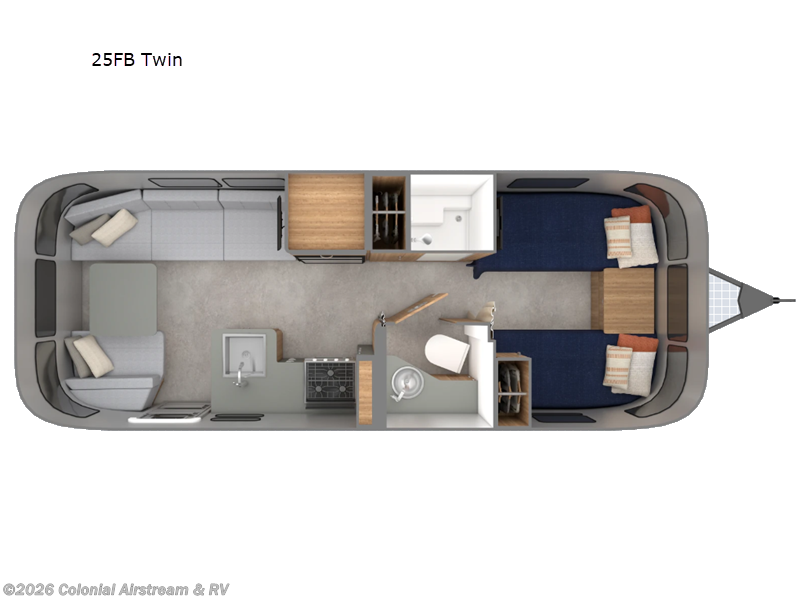 New 2026 Airstream Trade Wind 25FBT Twin available in Millstone Township, New Jersey