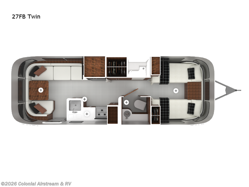 New 2027 Airstream Globetrotter 27FBT Twin available in Millstone Township, New Jersey