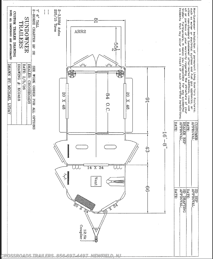 New 2027 Sundowner Charter 2H BP TRSE available in Newfield, New Jersey