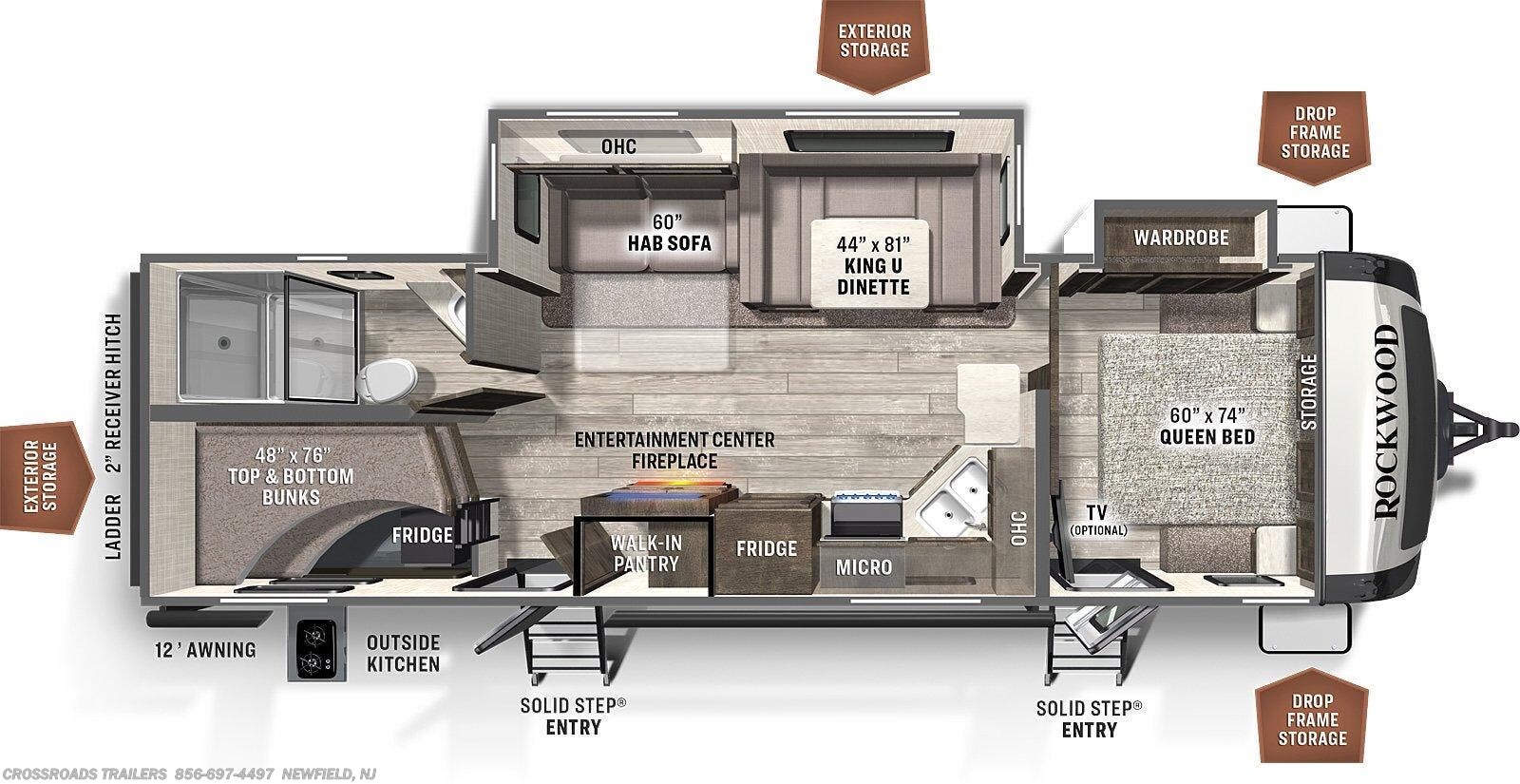 Used 2020 Forest River Rockwood Ultra Lite 2706WS available in Newfield, New Jersey