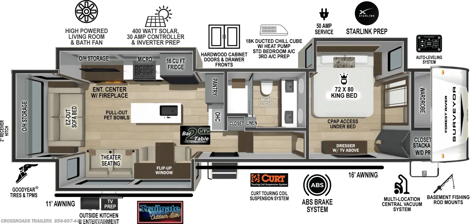 New 2027 Forest River Surveyor 32RL available in Newfield, New Jersey