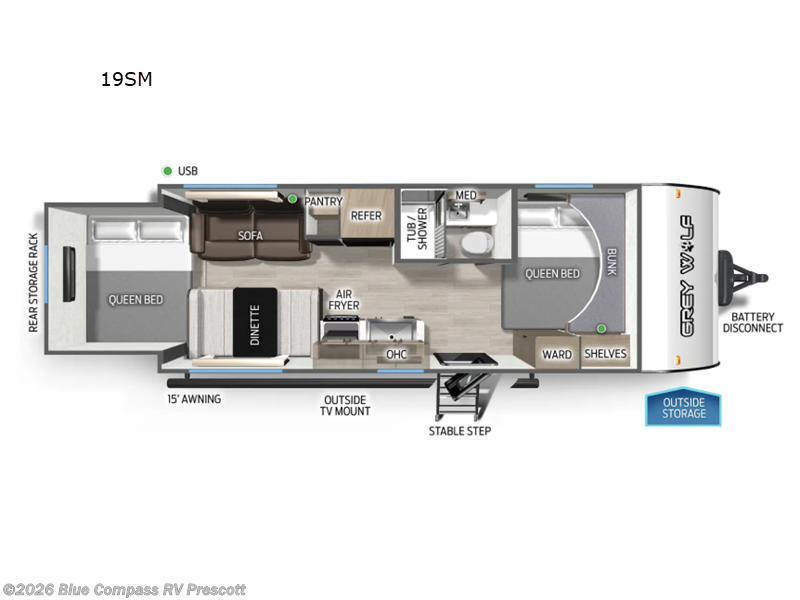 New 2026 Forest River Cherokee Grey Wolf 19SM available in Prescott, Arizona