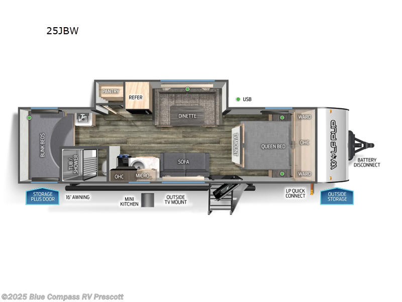 New 2025 Forest River Cherokee Wolf Pup 25JBW available in Prescott, Arizona