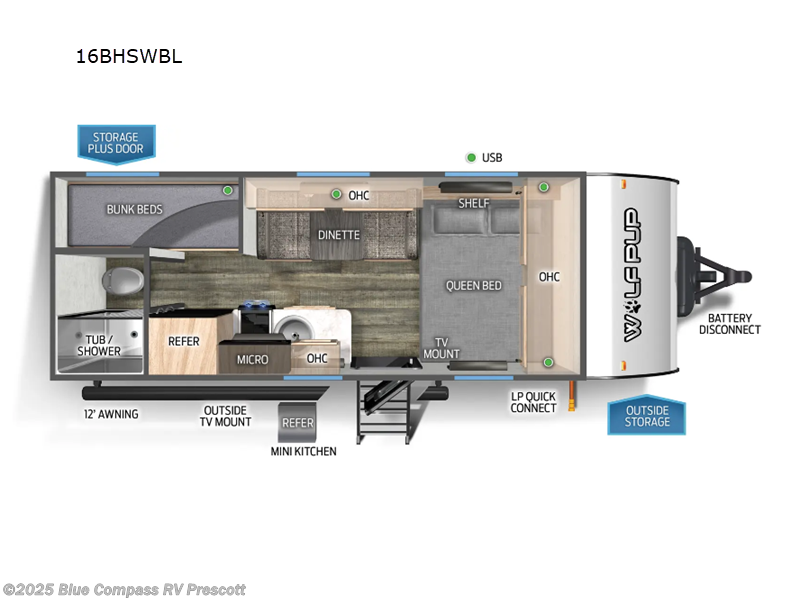 New 2025 Forest River Cherokee Wolf Pup Black Label 16BHSWBL available in Prescott, Arizona