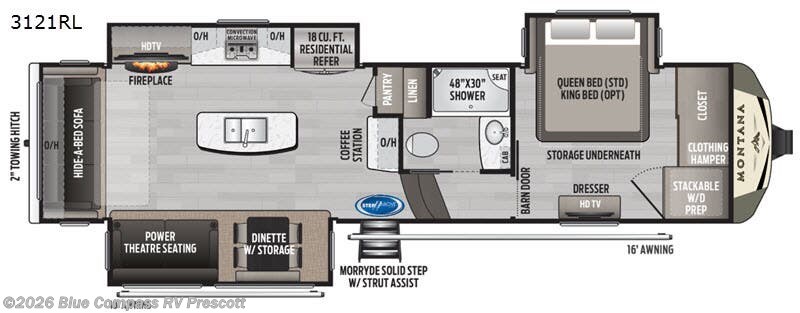 Used 2020 Keystone Montana 3121RL available in Prescott, Arizona